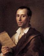 MENGS, Anton Raphael Portrait of Johann Joachim Winckelman oil painting
